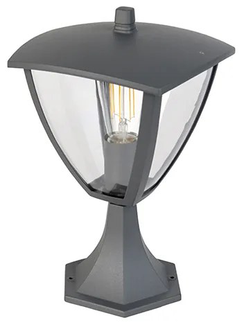 Lanterna de exterior moderna base cinzento escuro - Platar Moderno