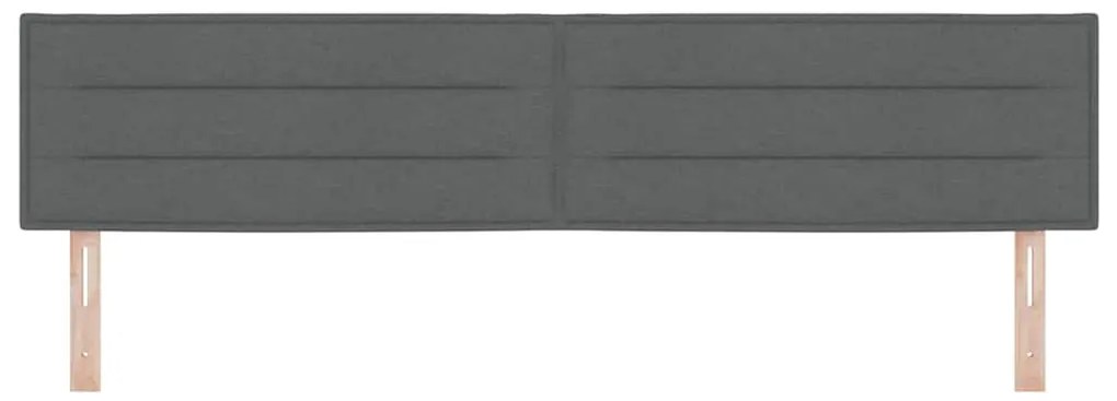 Cabeceira Design Linhas Cinza Escuro 100 cm Tecido