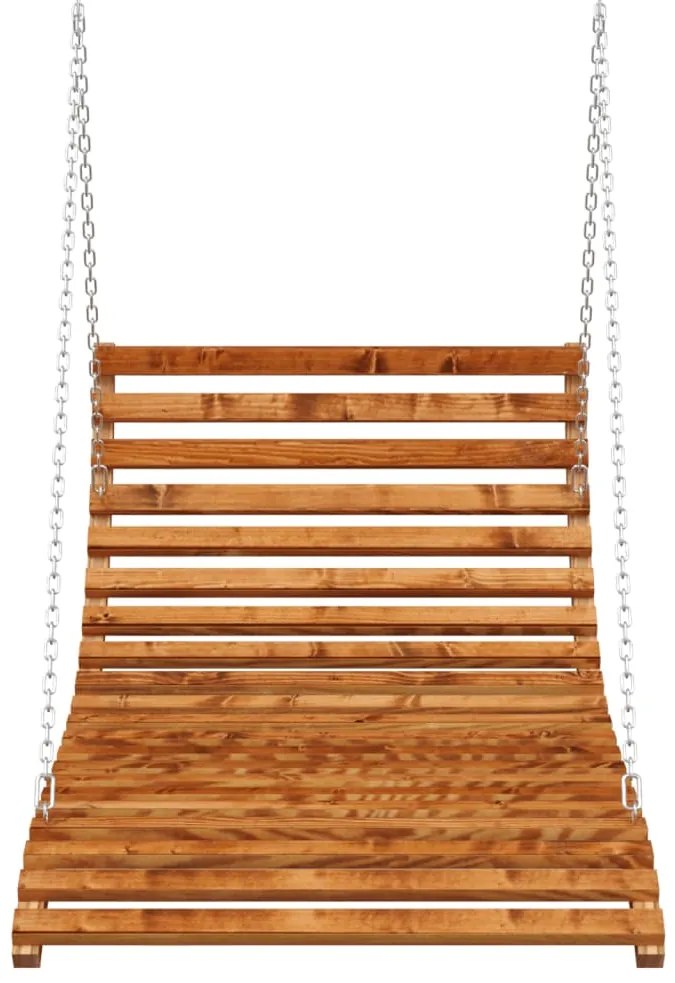 Cama baloiço 115x147x46cm madeira curvada c/ acabamento em teca