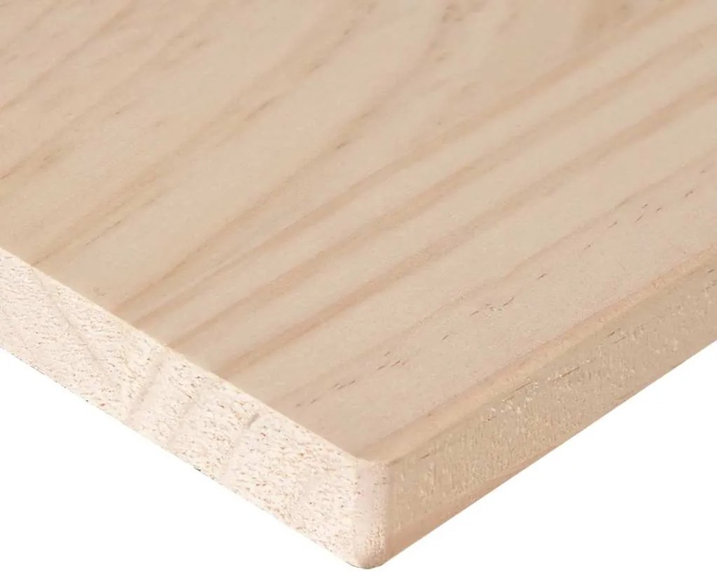 Tampo de mesa retangular 100x50x2,5 cm pinho maciço