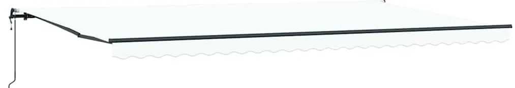 Toldo Retrátil Automático Branco 600 x 300 cm