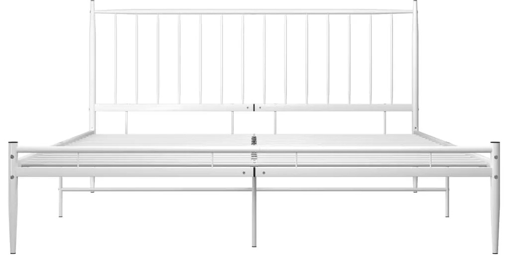 Estrutura de cama 200x200 cm metal branco