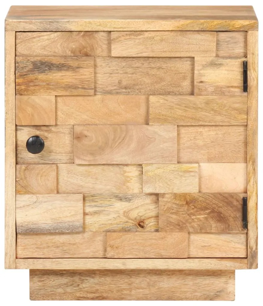 Mesa de cabeceira 40x30x45 cm madeira de mangueira maciça