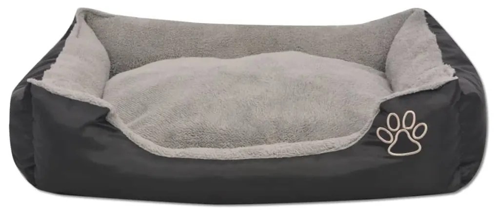 Cama para cães com almofada acolchoada tamanho M preto