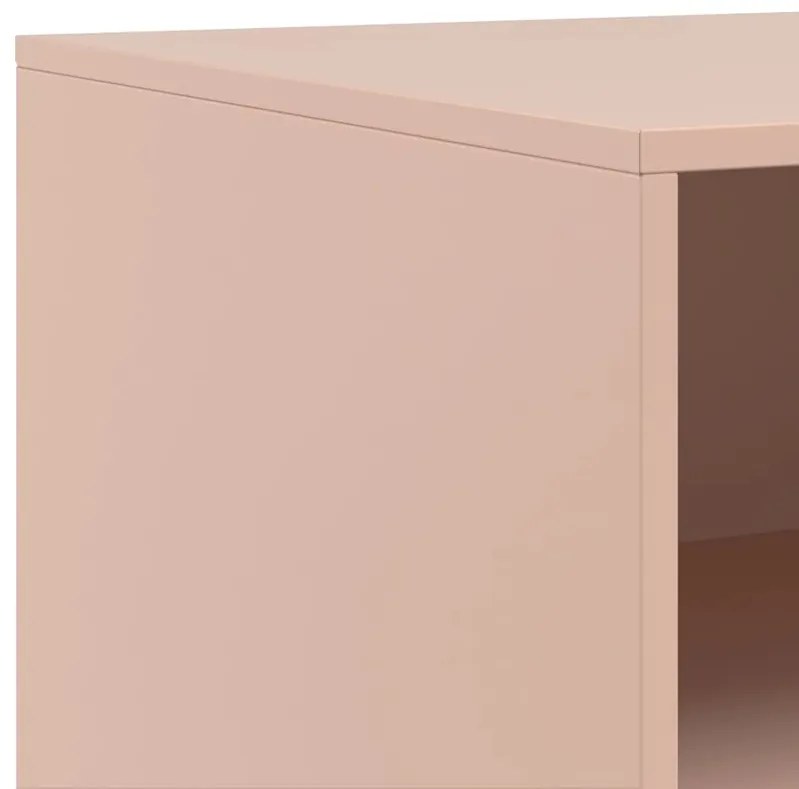 Móveis de TV 2 pcs 67x39x44 cm aço rosa