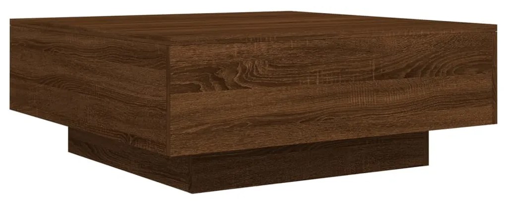 Mesa de centro 80x80x31 cm derivados madeira carvalho castanho
