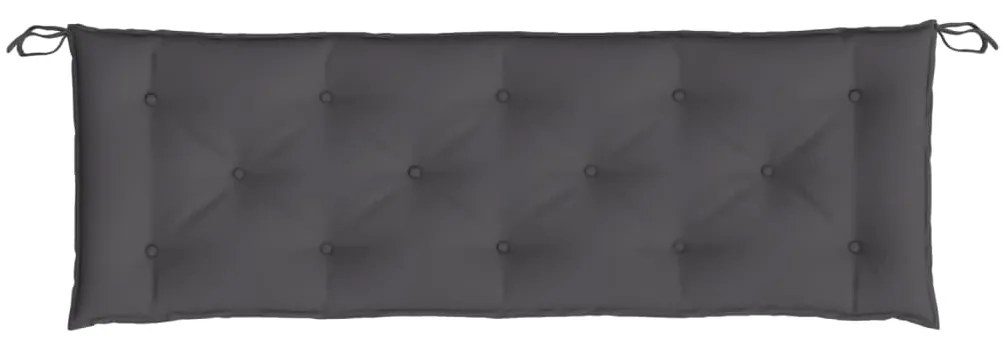 Almofadão p/ banco de jardim 150x50x7cm tecido oxford antracite