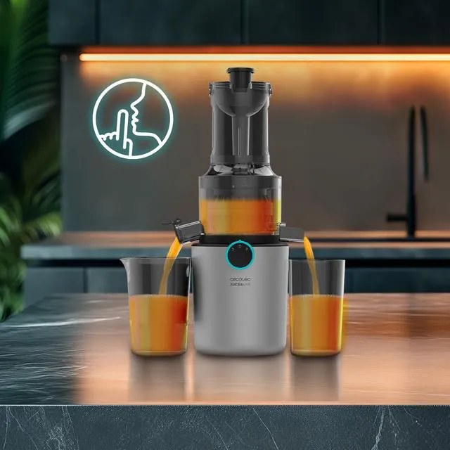 Liquidificador Juice&Live 1500 Slim para prensagem a frio com Motor DC de 200 W, 1 velocidade e função inversa
