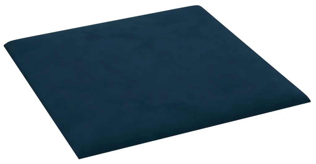 Painel de parede 12 pcs 30x30 cm veludo 1,08 m² azul