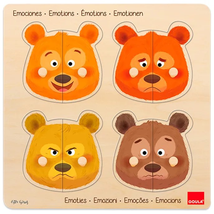 Puzle Diset Emociones 8 Piezas