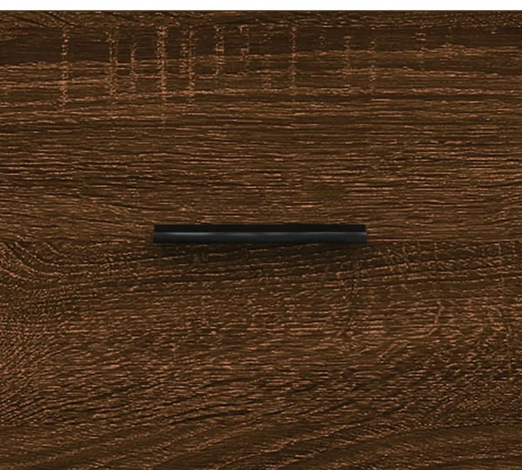 Mesa centro 2 pcs 50x50x40 cm madeira proc. carvalho castanho