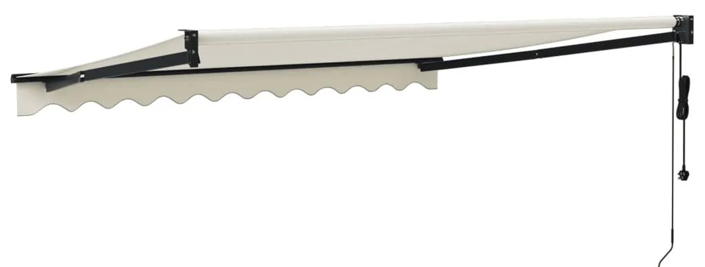 Toldo retrátil automático 3x2,5 m cor creme