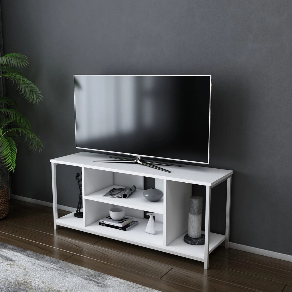 TV Stand Rinaldo – Branco – 120x35x50,8 cm