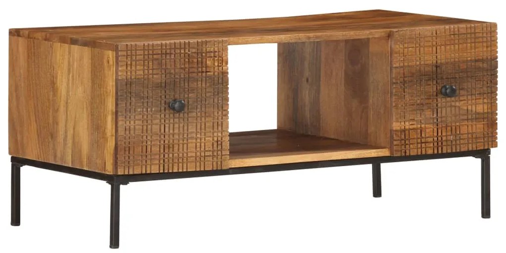 Mesa de centro 90x45x40 cm madeira de mangueira maciça