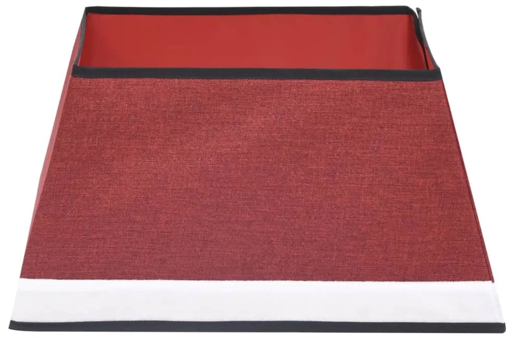 Saia para árvore de Natal 48x48x25 cm vermelho e branco