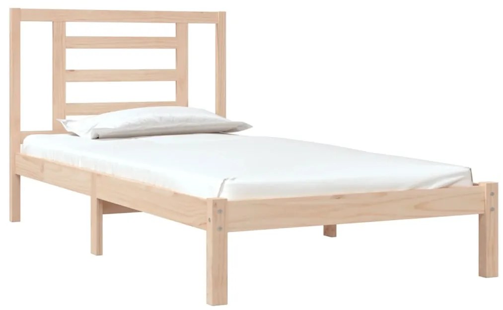 Cama sem colchão 90x190 cm madeira de pinho maciça