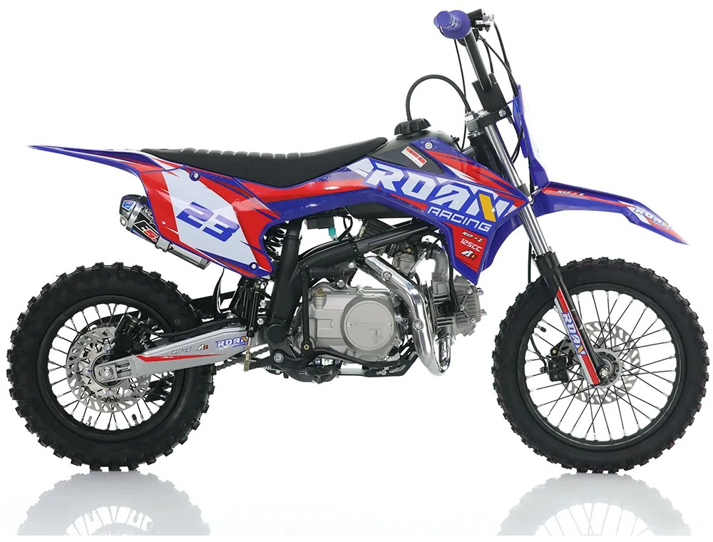 MOTO Crianças CROSS Gasolina 125CC RXF-Z ROAN Junior Manual Azul