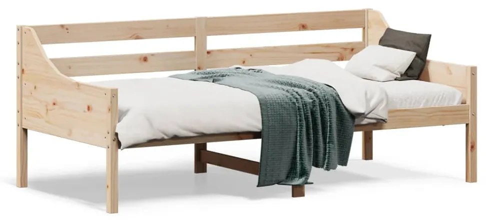 vidaXL Espreguiçadeira sem colchão 75x190 cm pinho de madeira maciça