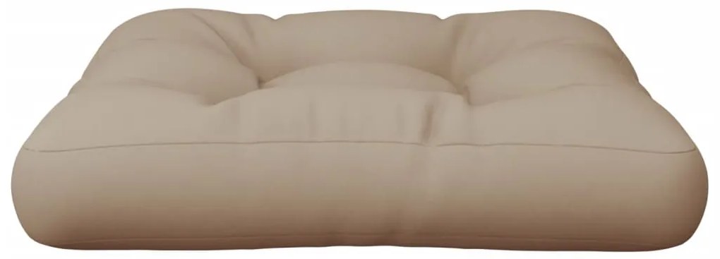 Almofadão para paletes 58x58x10 cm tecido cinza-acastanhado