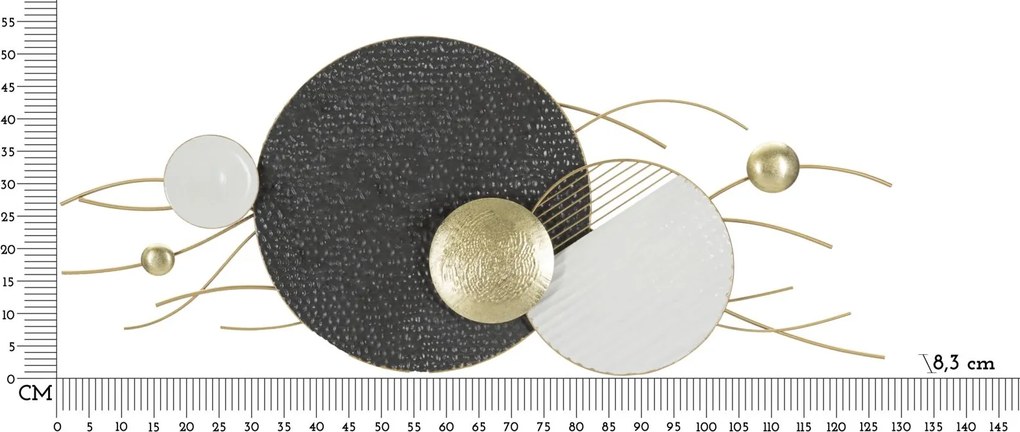 PAINEL DE PAREDE DE FERRO BOLY 129,5X8,3X53,3 CM MULTICOLORIDO