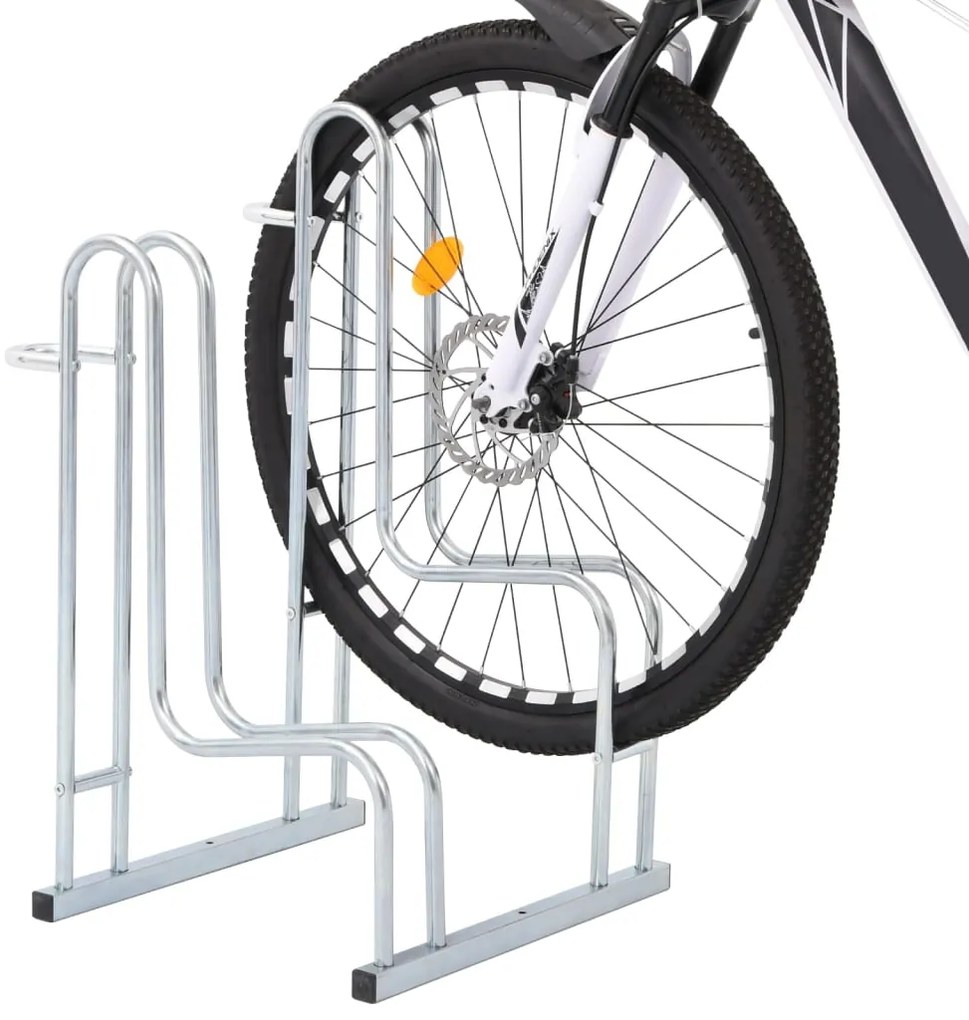 Suporte independente para 2 bicicletas aço galvanizado