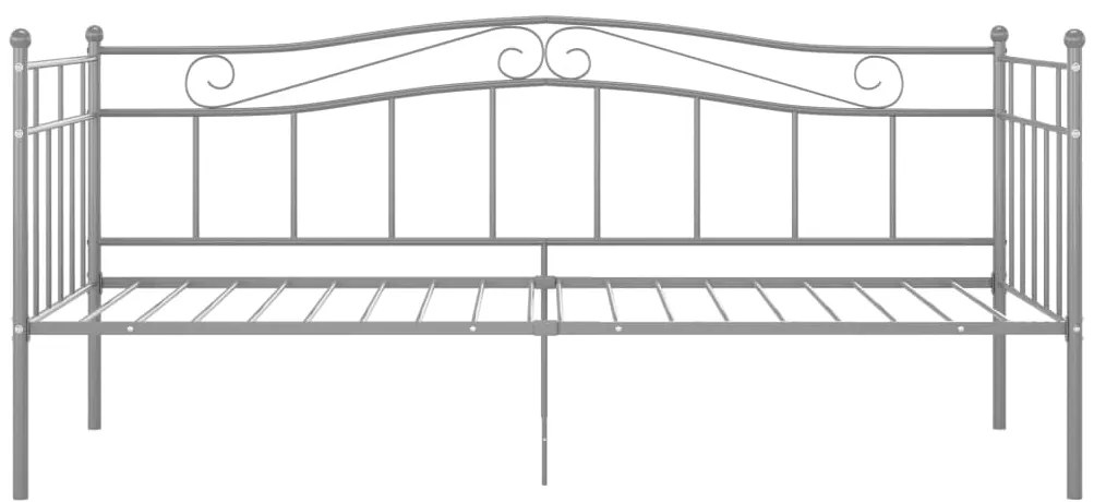 Sofá-cama 90x200 cm metal cinzento