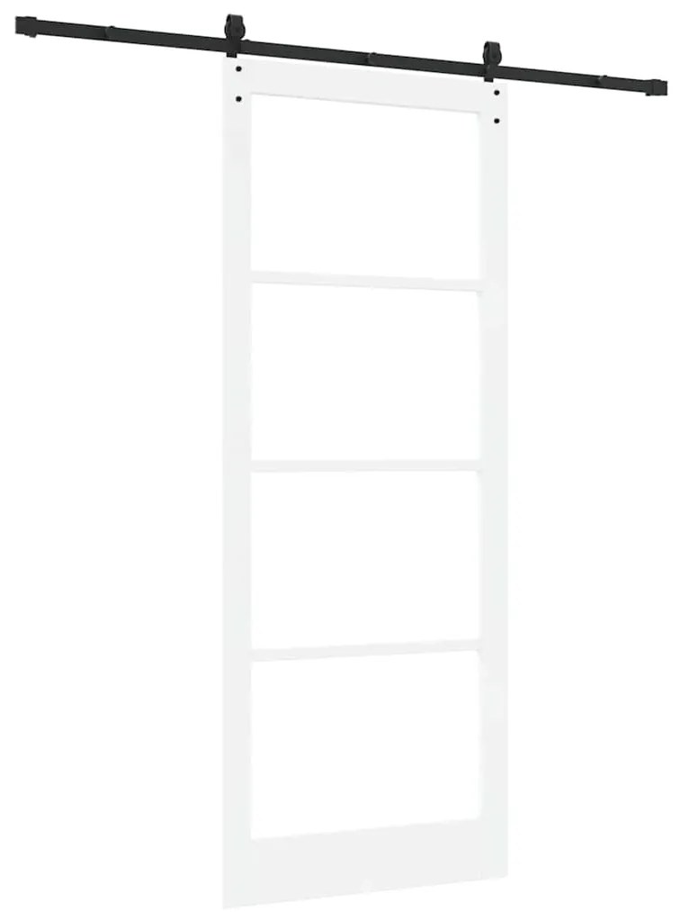 Porta Deslizante vidaXL com Conjunto de Ferragens 'ORKDAL'Branca 93x23