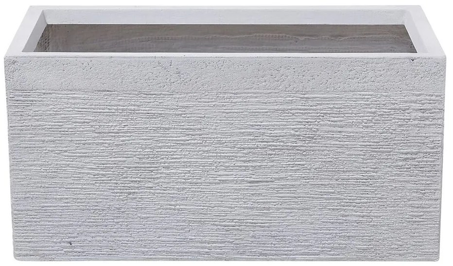 Vaso para plantas branco 60 x 29 x 30 cm MYRA Beliani