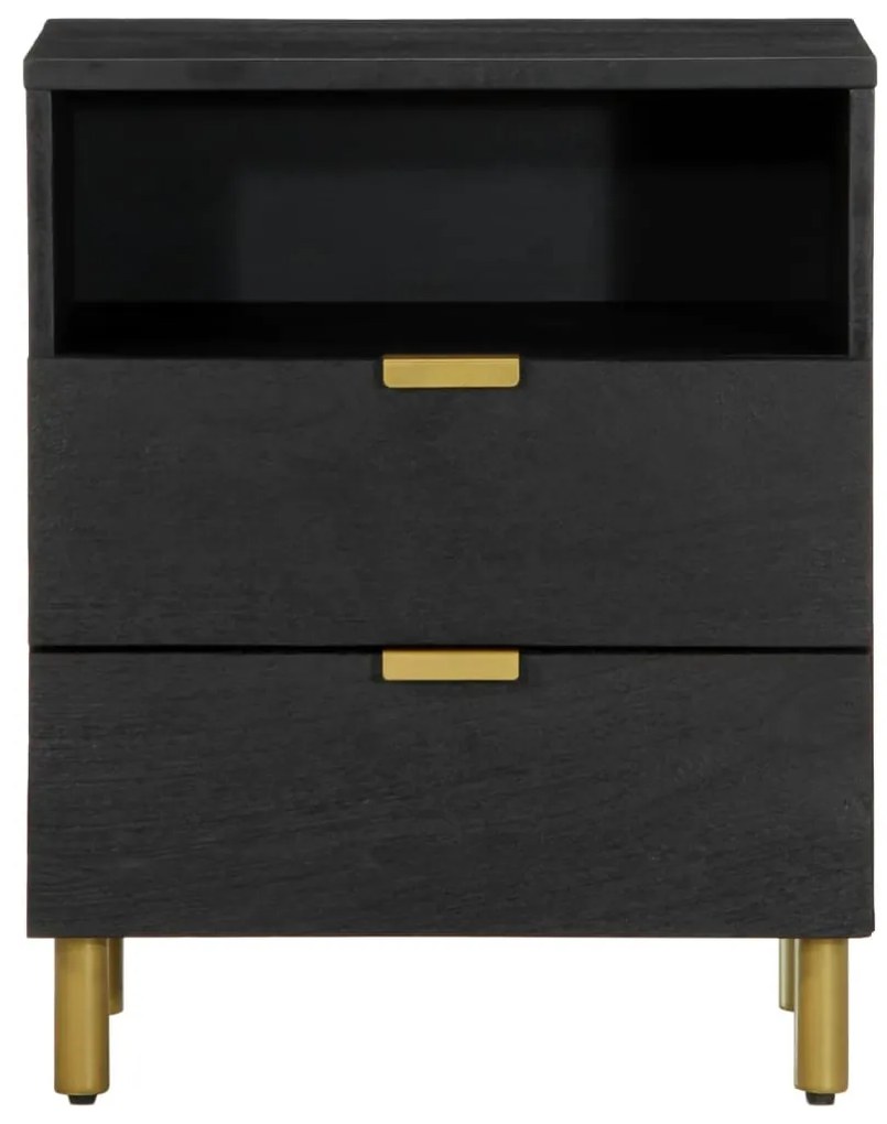Mesa de cabeceira 50x33x62 cm derivados de madeira preto
