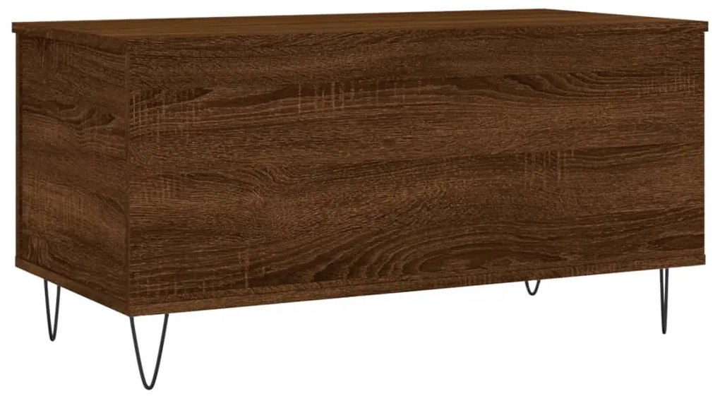 Mesa centro 90x44,5x45 cm derivados madeira carvalho castanho