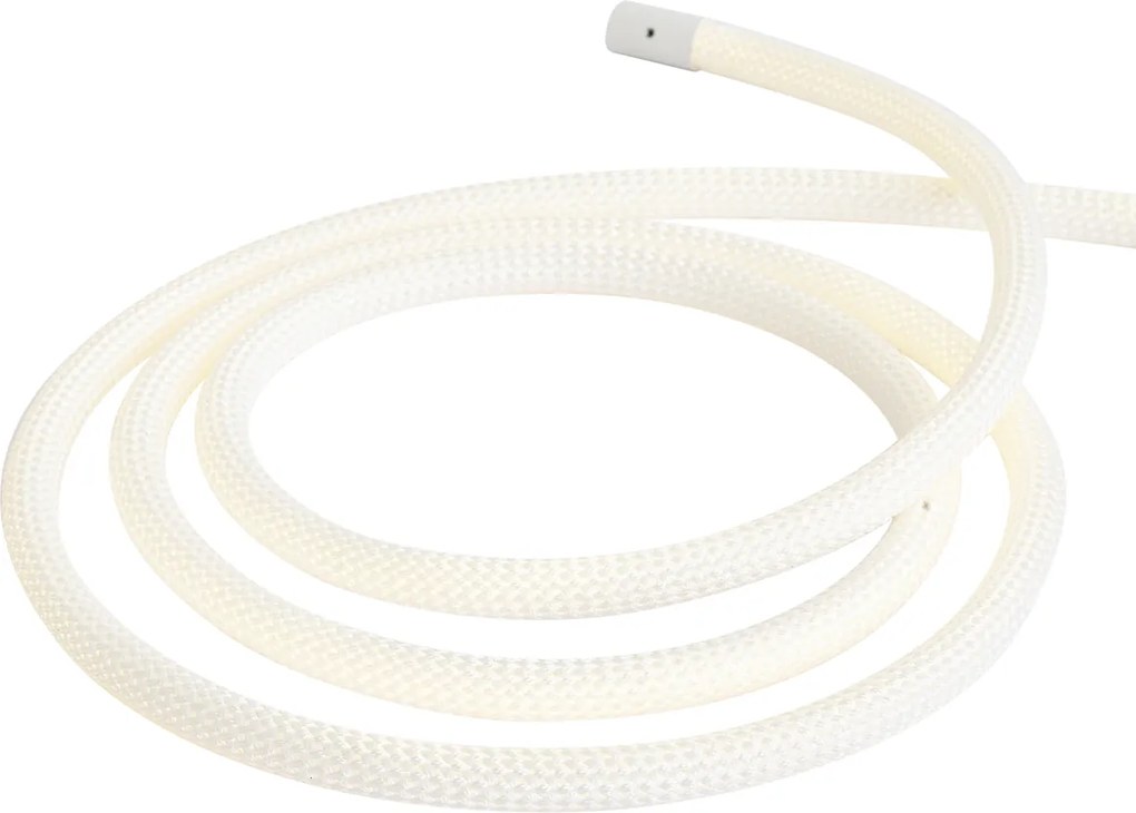 Cordão de luzes branco com ficha 3m incluindo LED regulável em Kelvin IP44 - Ropy