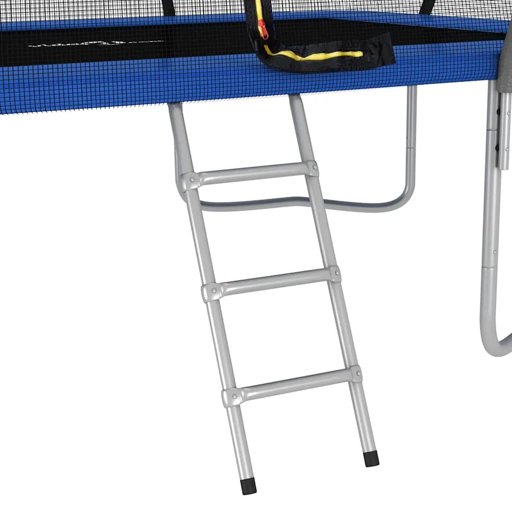 Conjunto de trampolim retangular 335x244x90 cm 150 kg