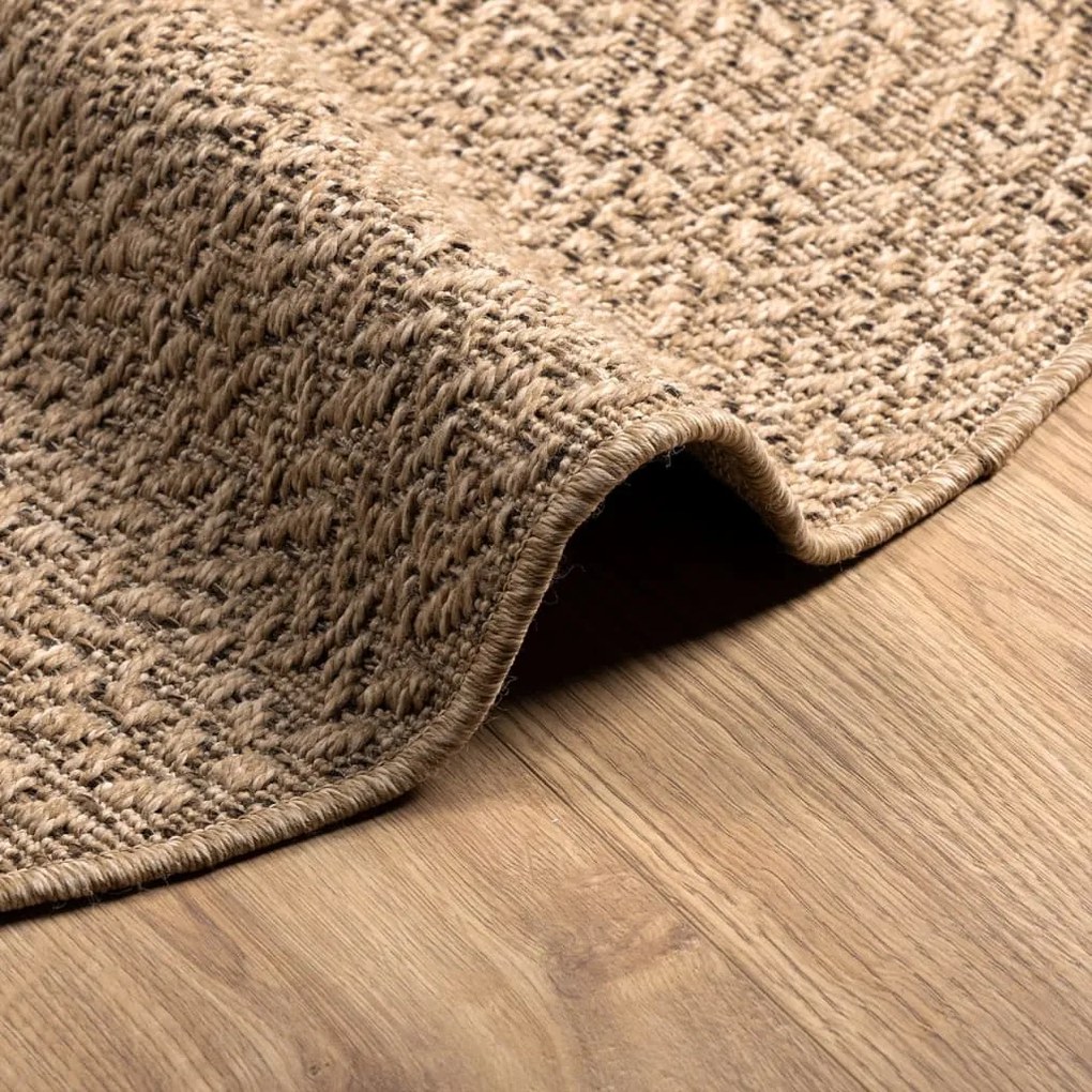 Tapete ZIZUR 90 cm aspeto de juta interior e exterior