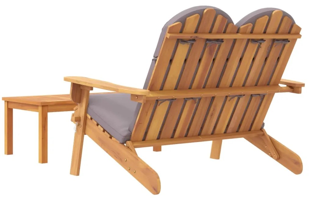 Conjunto lounge de jardim Adirondack 2pcs acácia maciça