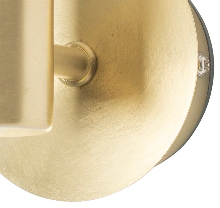 Candeeiro de parede moderno dourado IP44 - Cederic Up Moderno