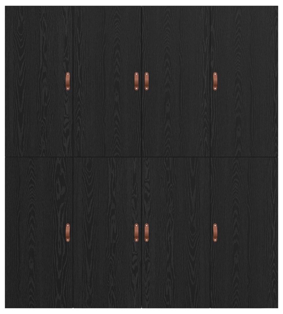 Estrutura de Cama de Armazenamento vidaXL Carvalho Preto 180x200 cm