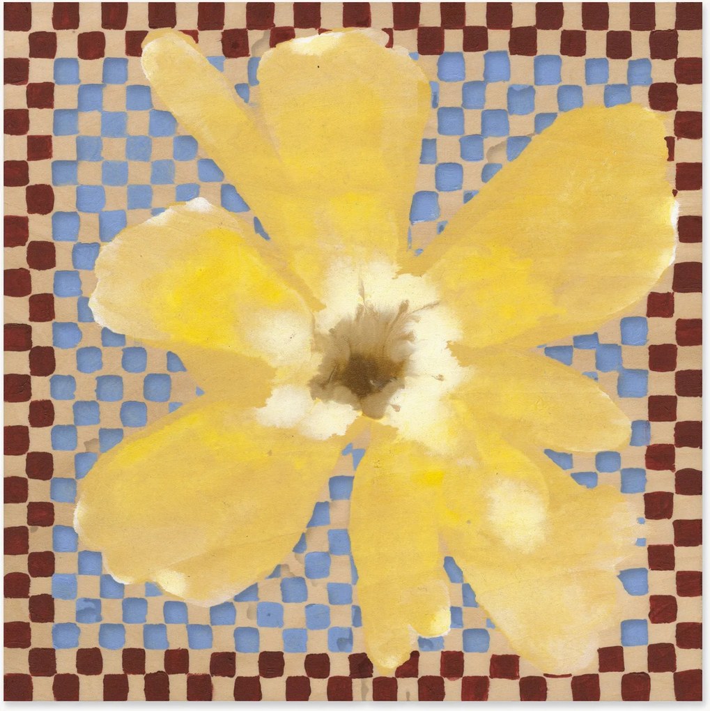 Póster Flower with Checks 03