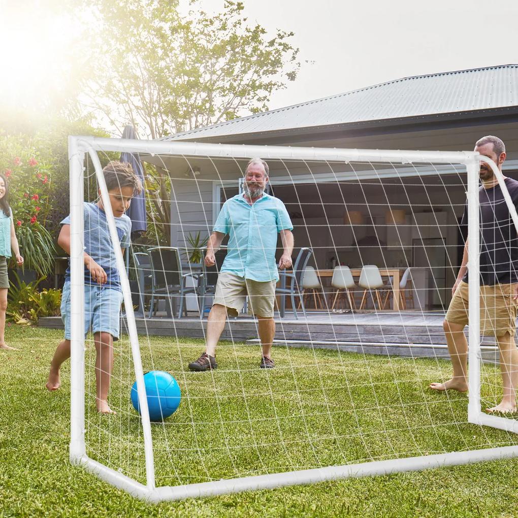 Baliza de futebol portátil para crianças, rede de futebol resistente para pátio, estrutura de pvc, montagem rápida, 183x82x120 cm