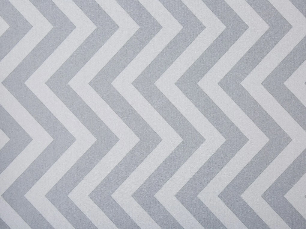Tapete de poliéster branco e cinzento 80 x 200 cm SAIKHEDA Beliani