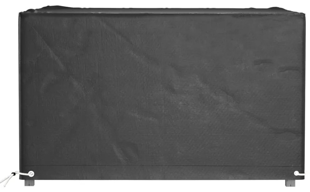 Capas p/ mobília de jardim 2 pcs 8 ilhós 125x125x75 cm quadrado
