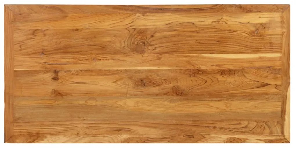 Mesa de bar em madeira de teca recuperada maciça 120x58x106 cm