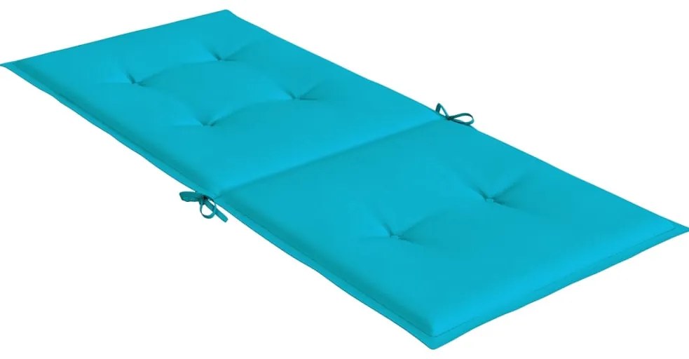 Almofadões cadeira de encosto alto 4 pcs tecido turquesa