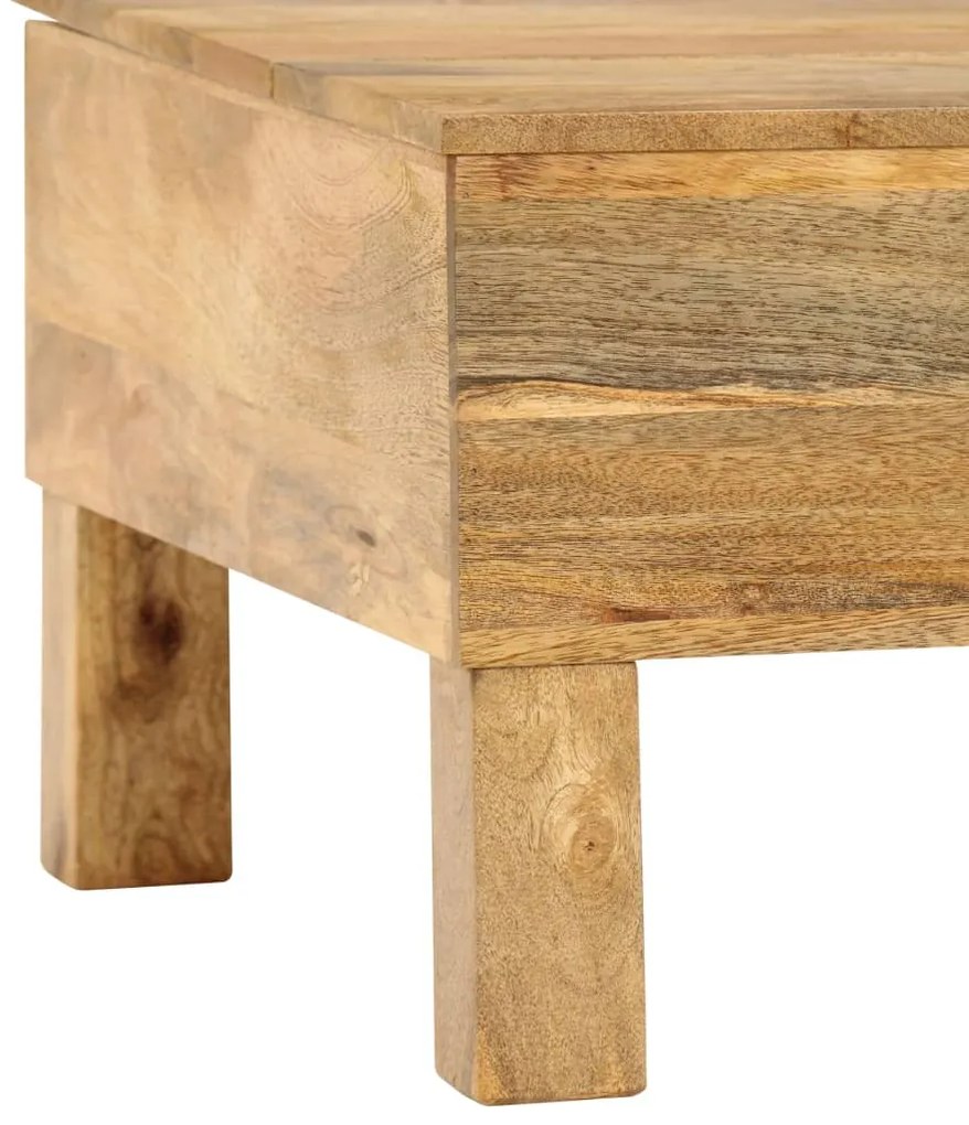 Mesa de centro madeira de mangueira maciça 110x55x35 cm