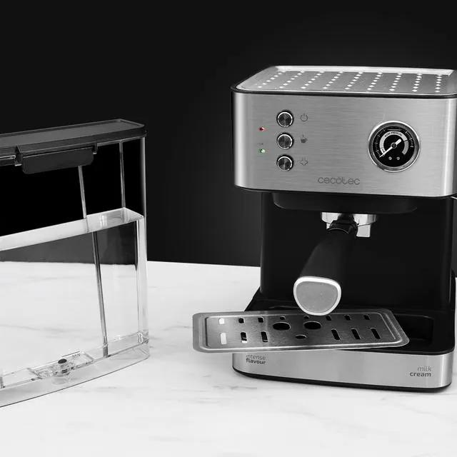 Máquina de café Cecotec Express Power Espresso 20 Profissional 850 W, 20 bares, manômetro, tanque de 1,5L, braço de saída duplo, vaporizador, superfíc