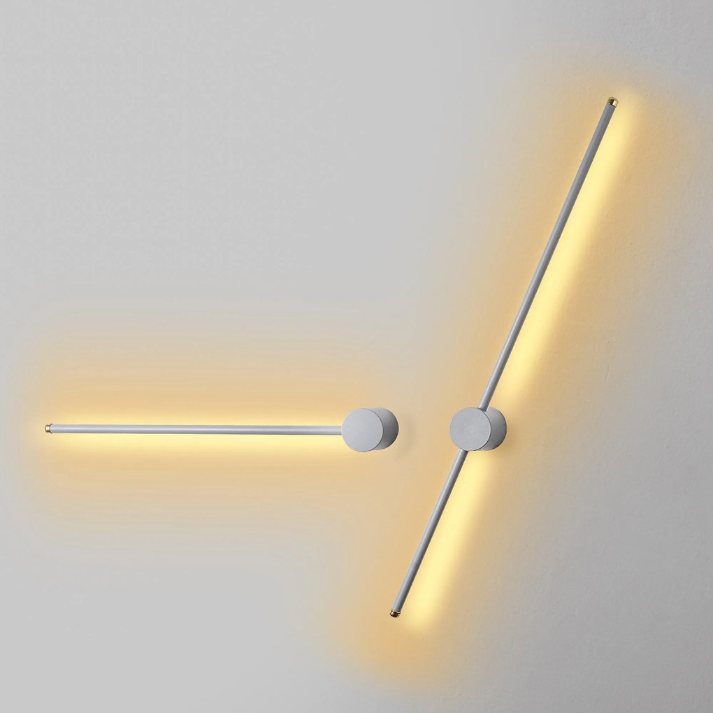 Candeeiro de Parede Sword - Branco - Largura: 91 cm Altura: 10 cm Prof