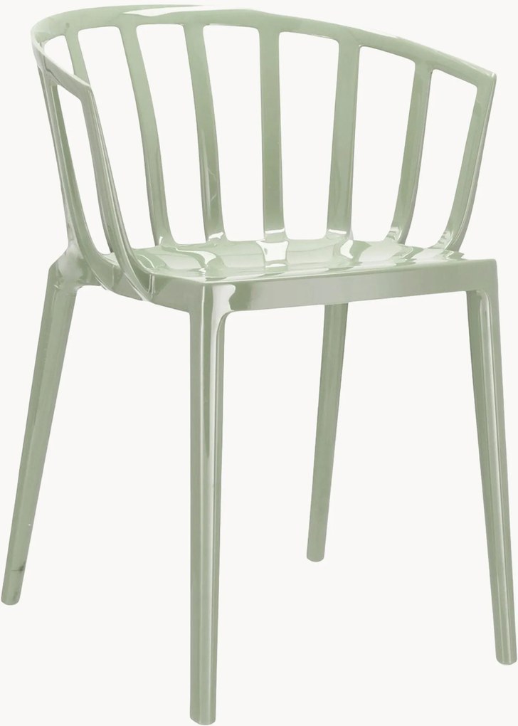 Cadeira de braços empilhável para interior e exterior Venice