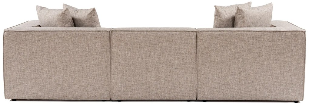 Sofá de 3 Lugares Sora – Bege Areia – 270 cm x 65 cm x 95 cm