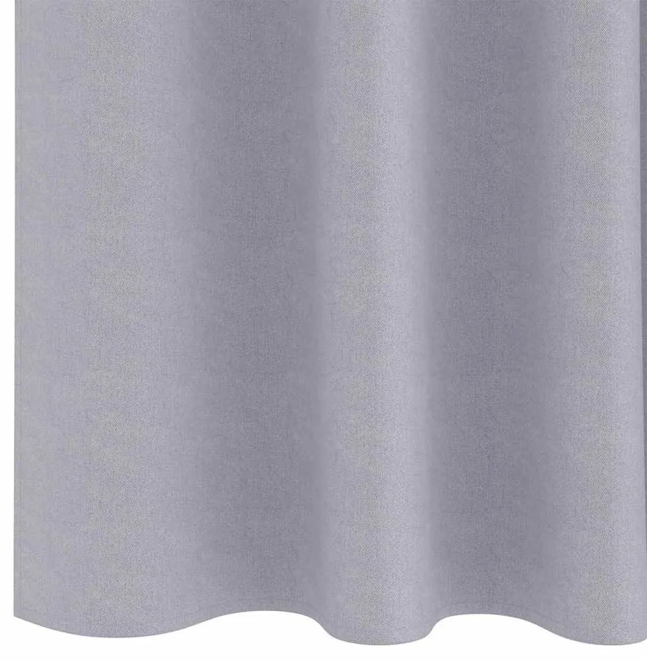 Cortinas 2 pcs Cinza Metálico 245 x 140 cm Poliéster