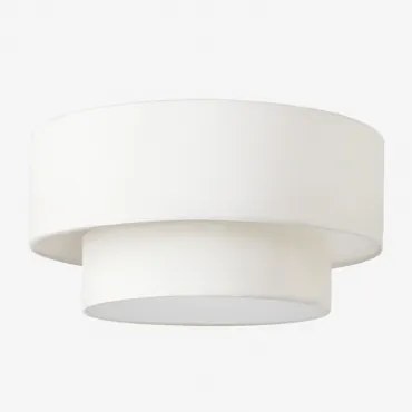 Plafon De Teto Lumira Branco & Ø40 Cm - Sklum