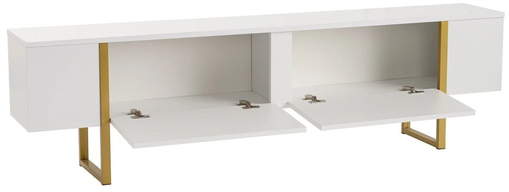 Móvel TV Serenity – Branco e Dourado – 180 cm x 50 cm x 29,5 cm